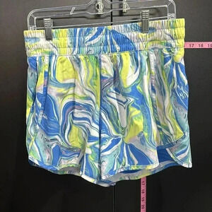 Avia Athletic Performance shorts,boxer lined,elastic waist,pocket,swirl pattern